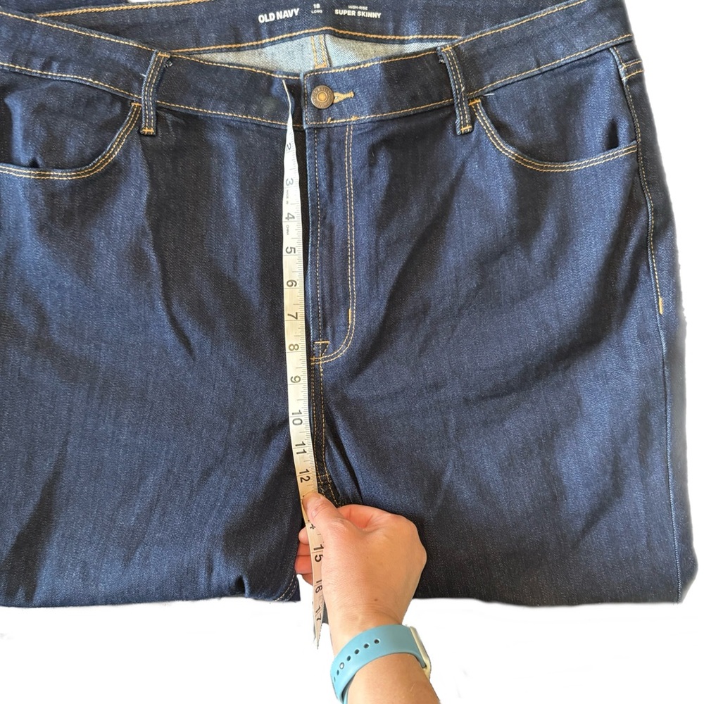 Old Navy Women’s Tall Dark Blue Skinny Jeans - Picture 10 of 10